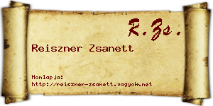 Reiszner Zsanett névjegykártya