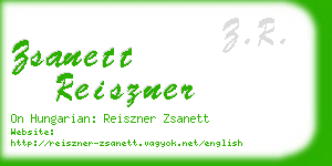 zsanett reiszner business card